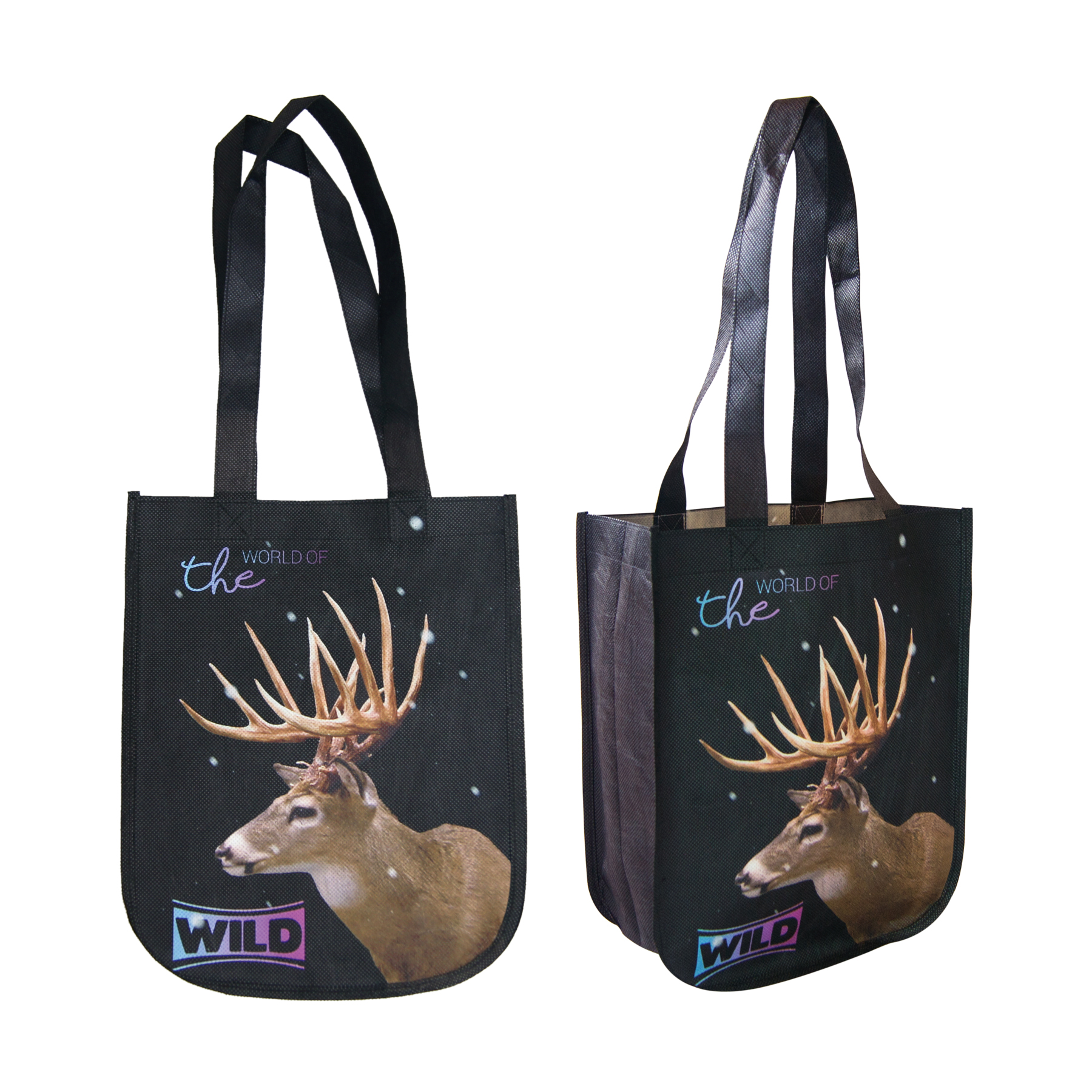 Free Shipping 80 GSM PET Non-woven Small Shopper Tote 3