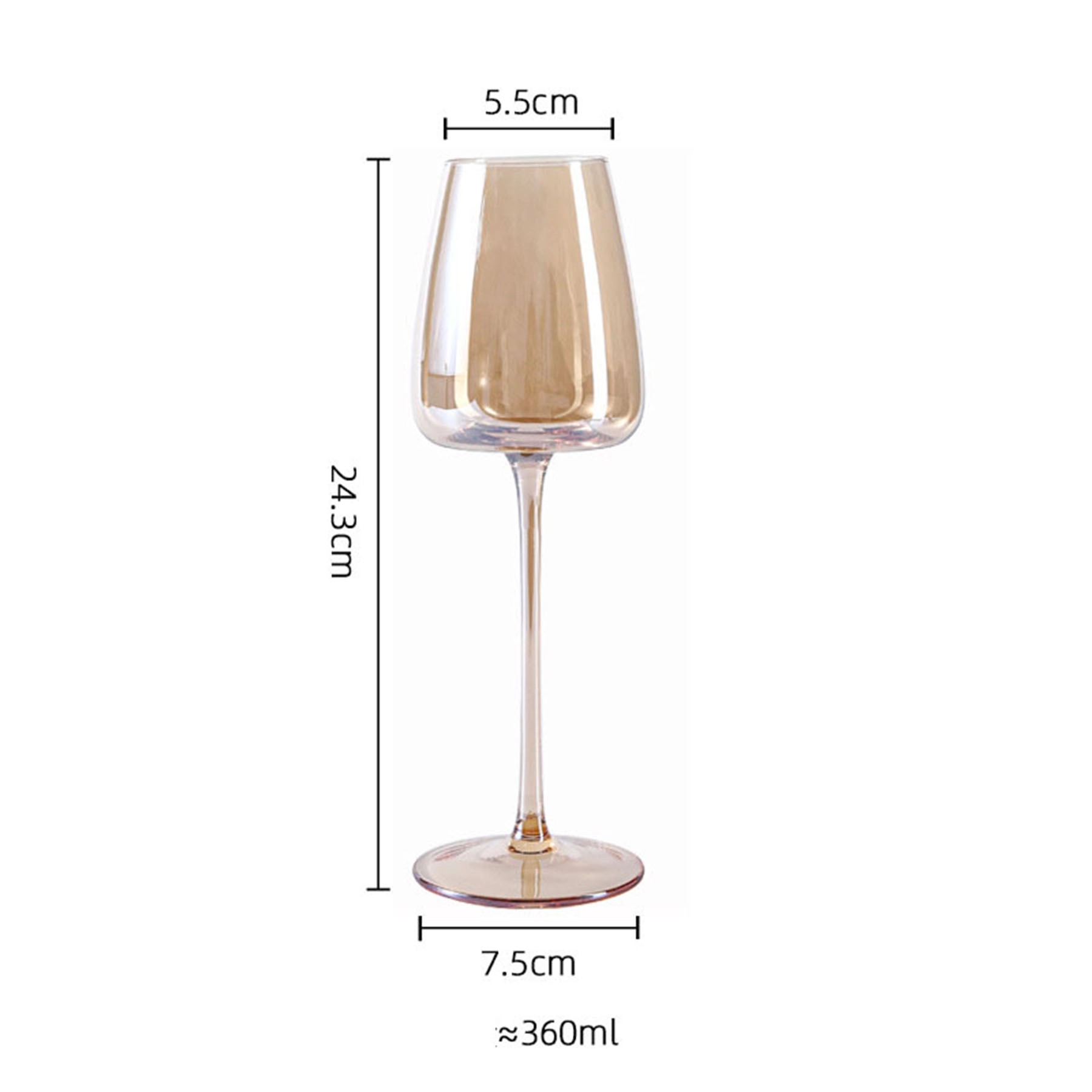 Capacity Crystal Red Wine Glasses 5