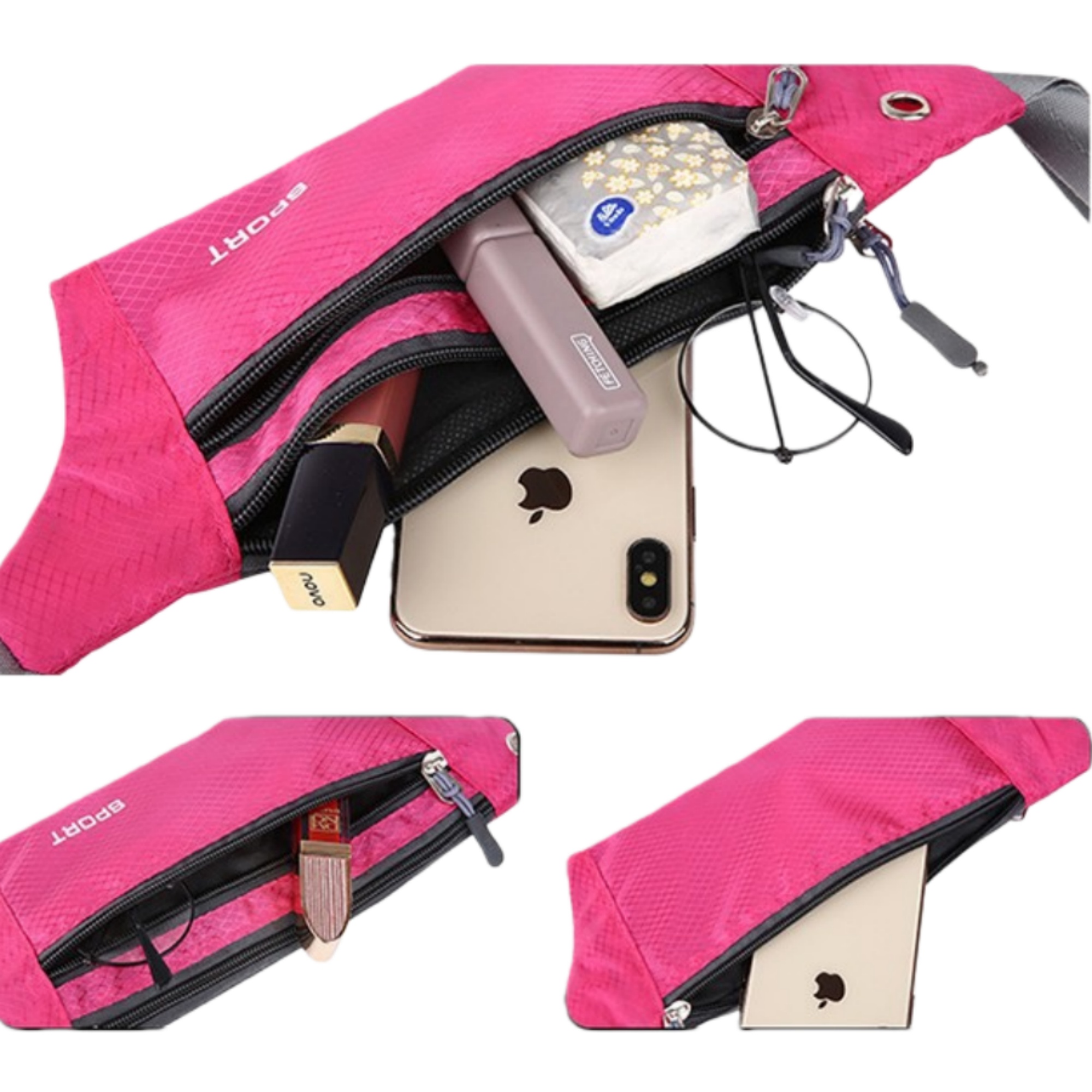 3 Zipper Running Belt Bag 9
