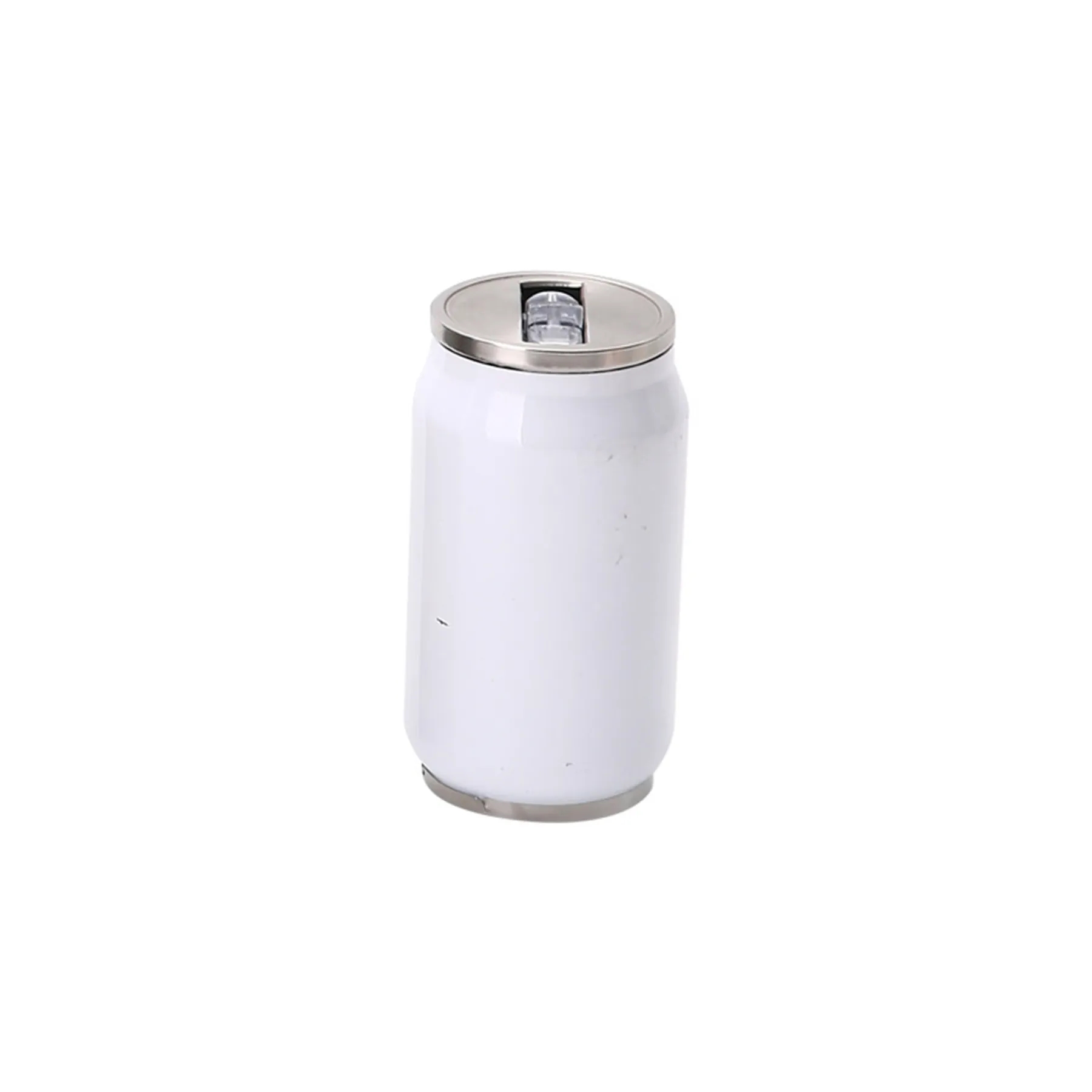 12 Oz. Cola Can Vacuum Water Bottle with Flip Lid and Straw 2