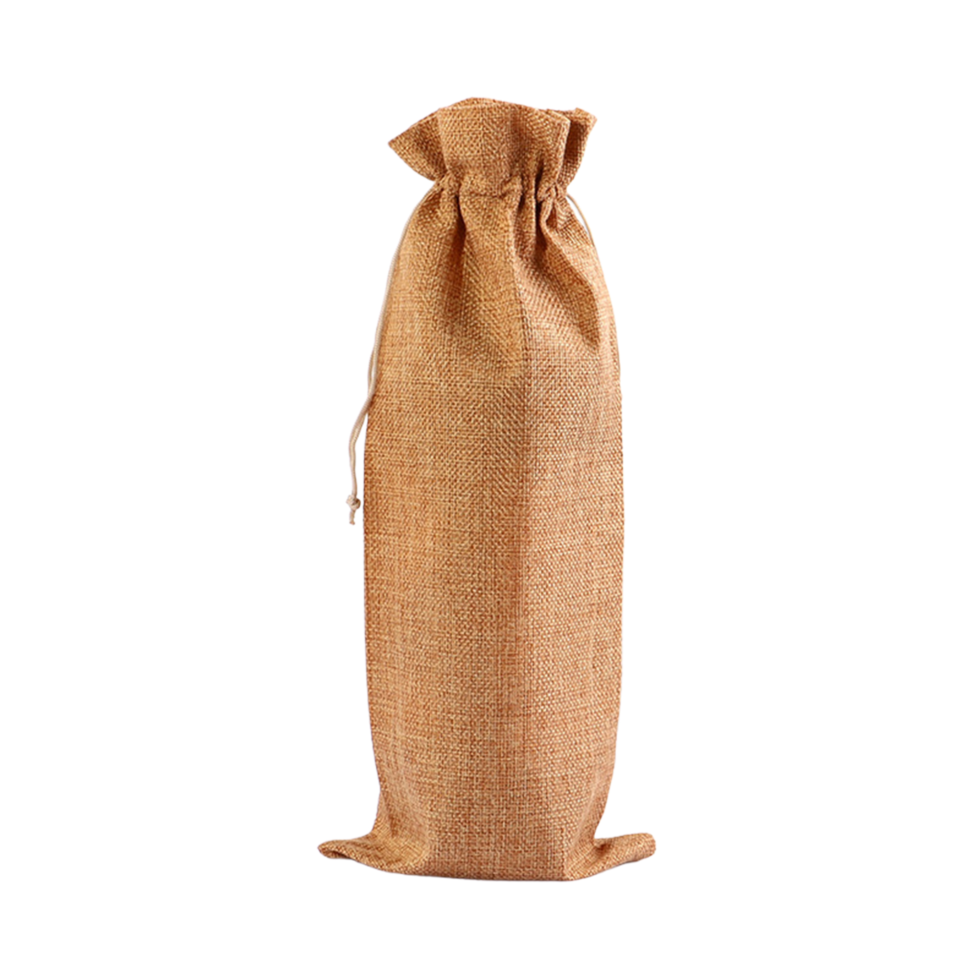 Drawstring Closure Burlap Wine Bag Champagne Gift Packaging Set 4