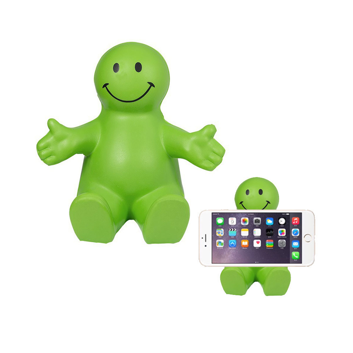 Fun Smile Face Squeezable Phone Holders 6