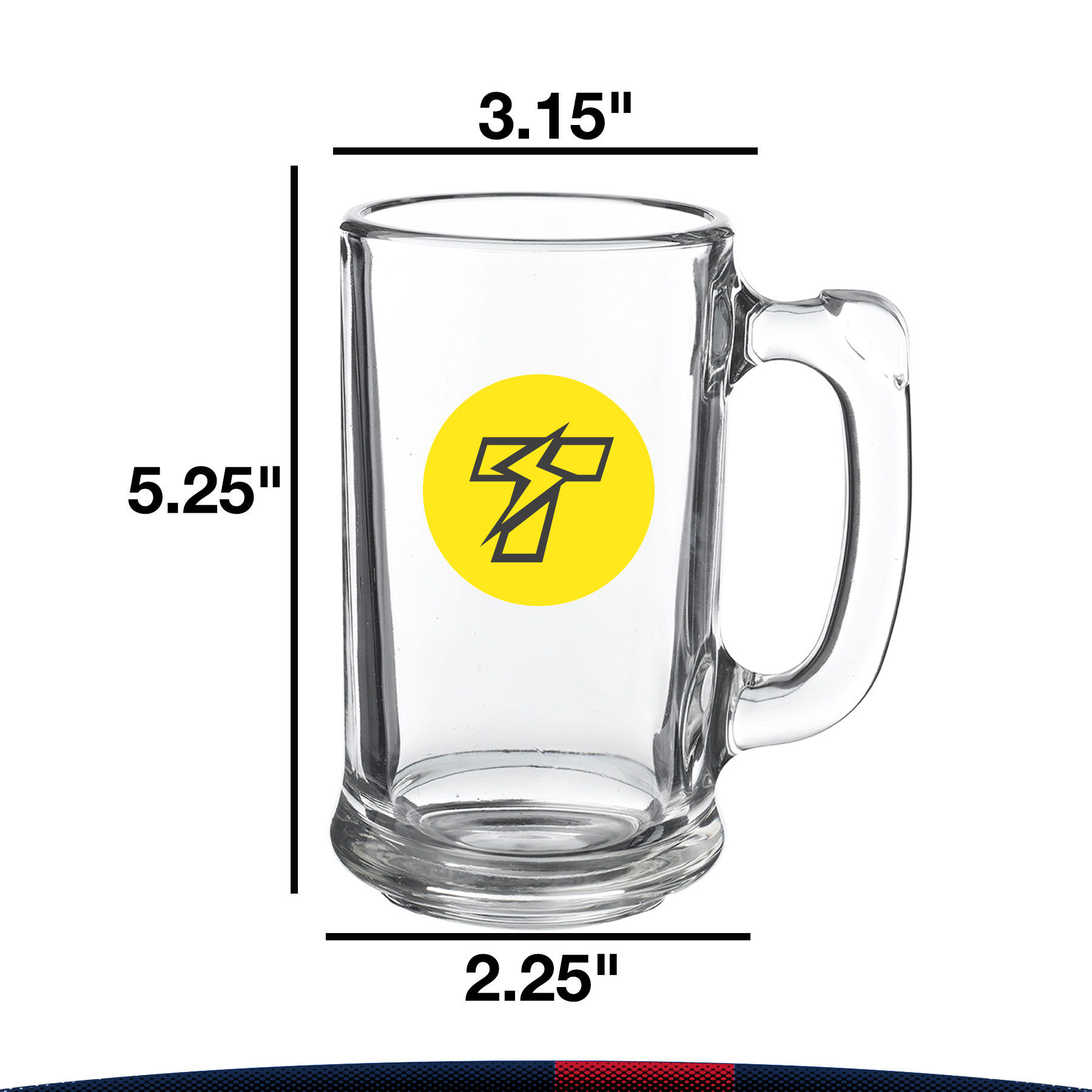 14 oz. Festival Glass Beer Mugs 2