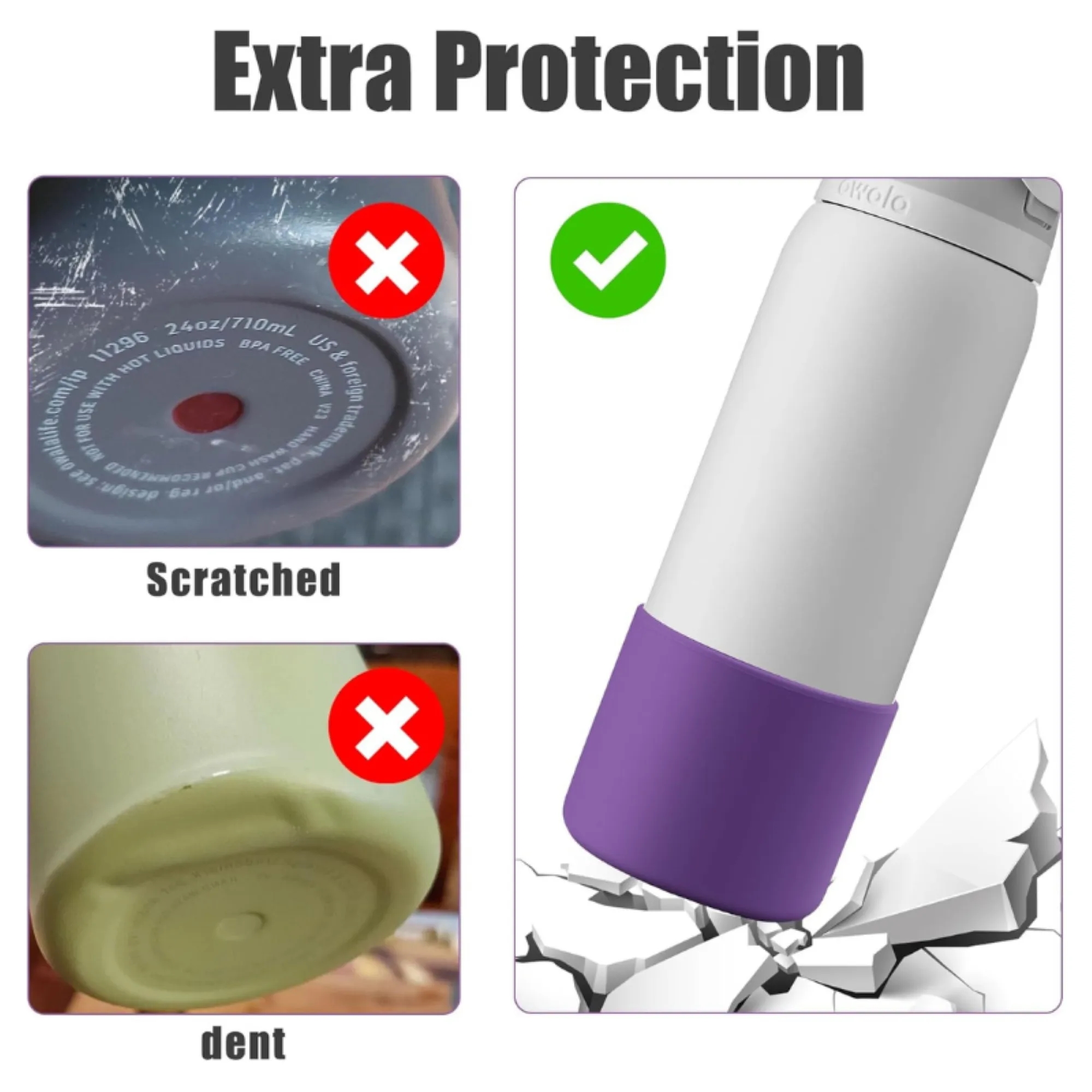 Anti-Slip Quiet Tumbler Silicone Base Cover 5