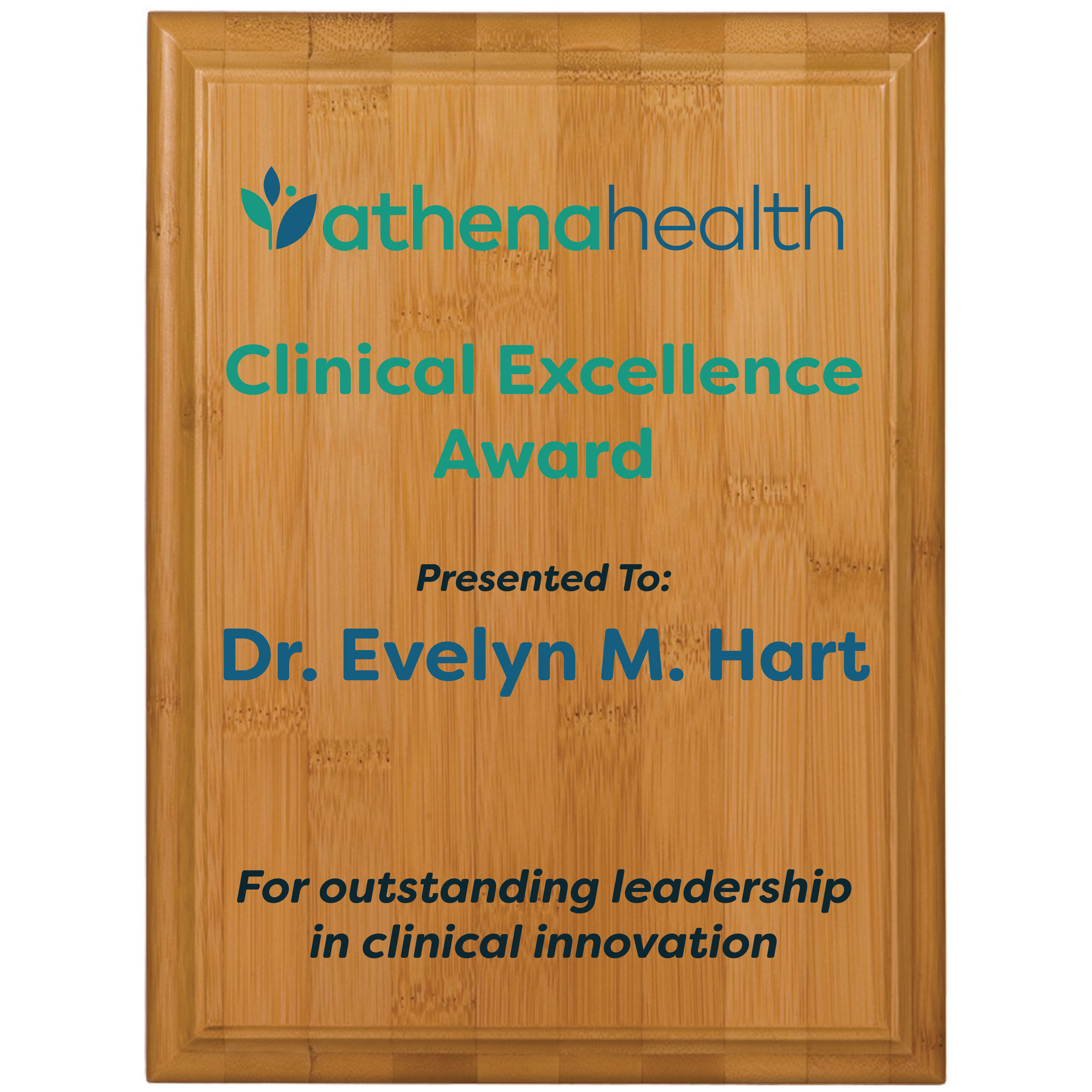 6" x 8" Bamboo Plaque 5