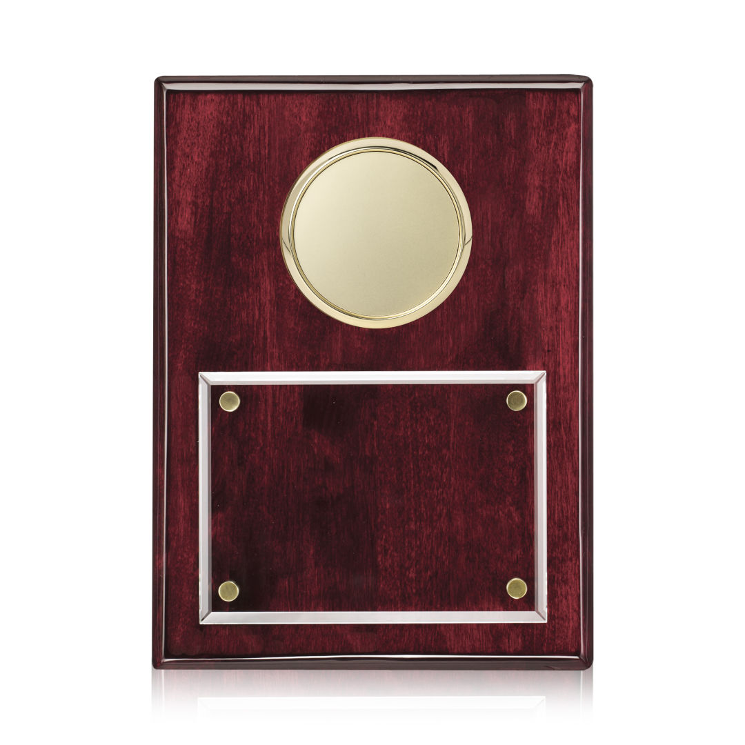 Jansenn Plaque - Rosewood/Gold 2