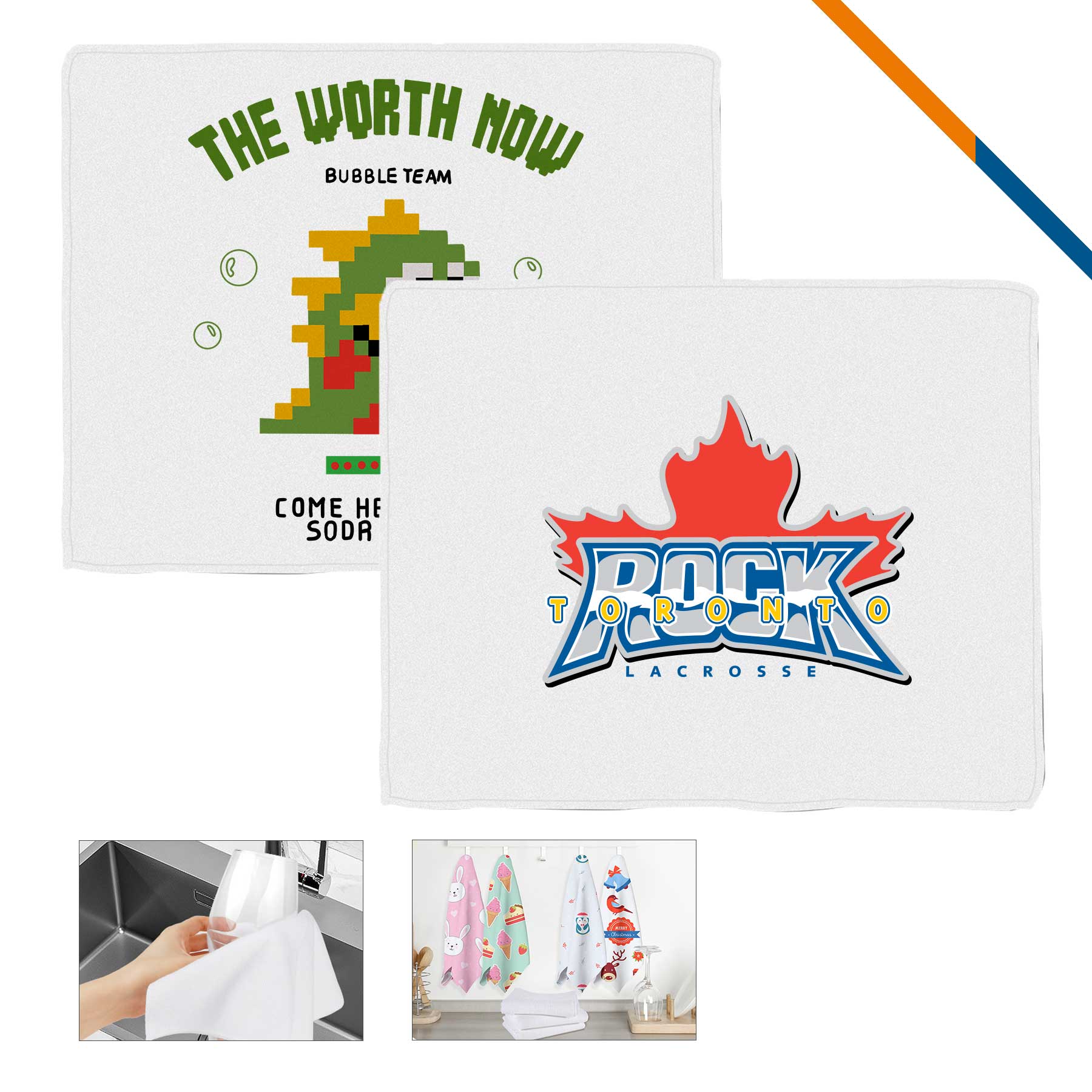 Anchor Sublimated Rally Towel - 18" x 15" 4
