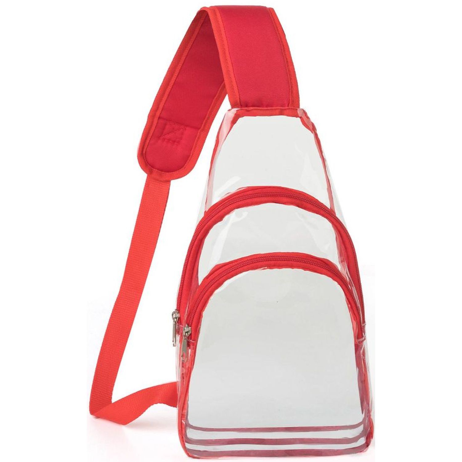 Sling Travel Clear Bag PVC Transparent Crossbody Backpack 5