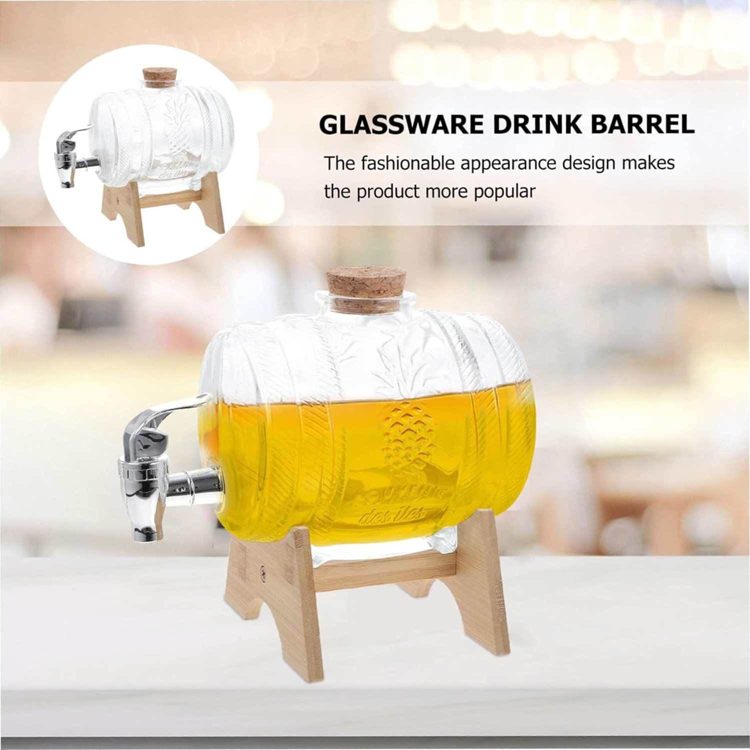 Glass Juice Jar With Tap 3