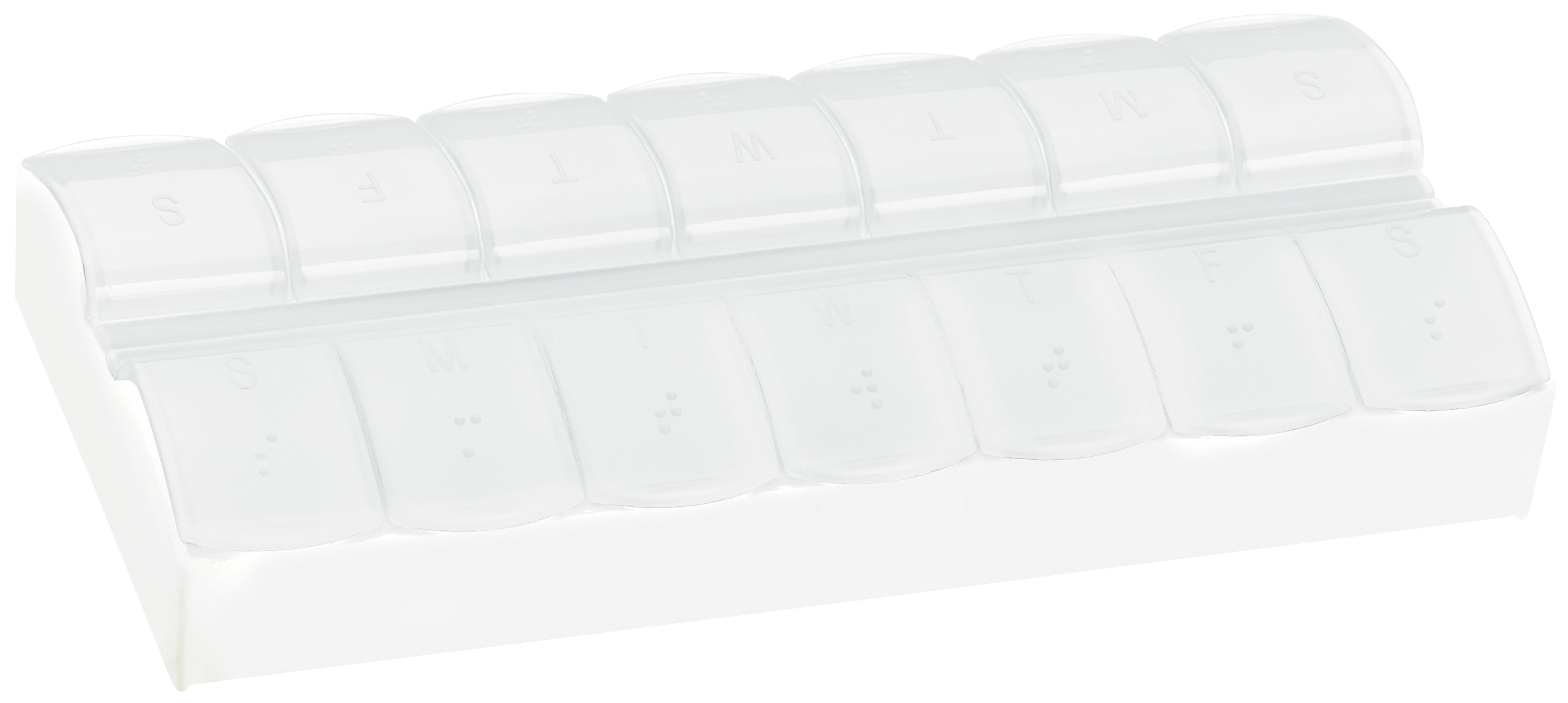 AM/PM Jumbo Easy Scoop Pill Box