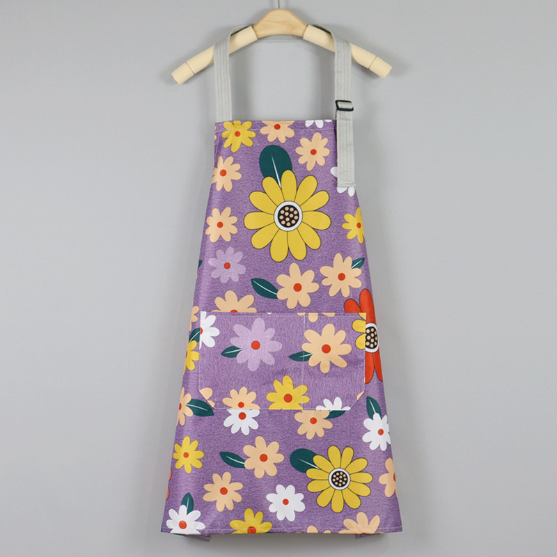 Peach Velvet Apron 2