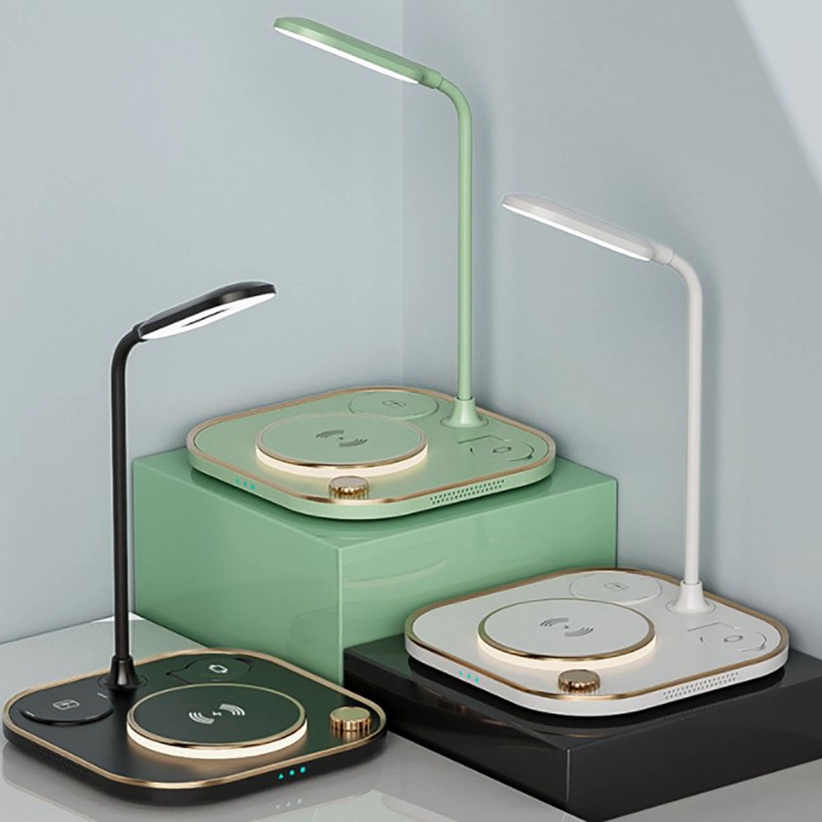 3 In 1 Wireless Charger With Table Lamp 2