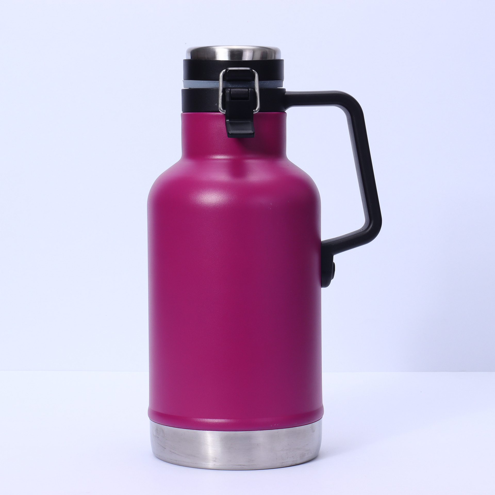 64 oz Double Wall Insulated Stainless Steel Growler, custom water bottle with logo imprint 4