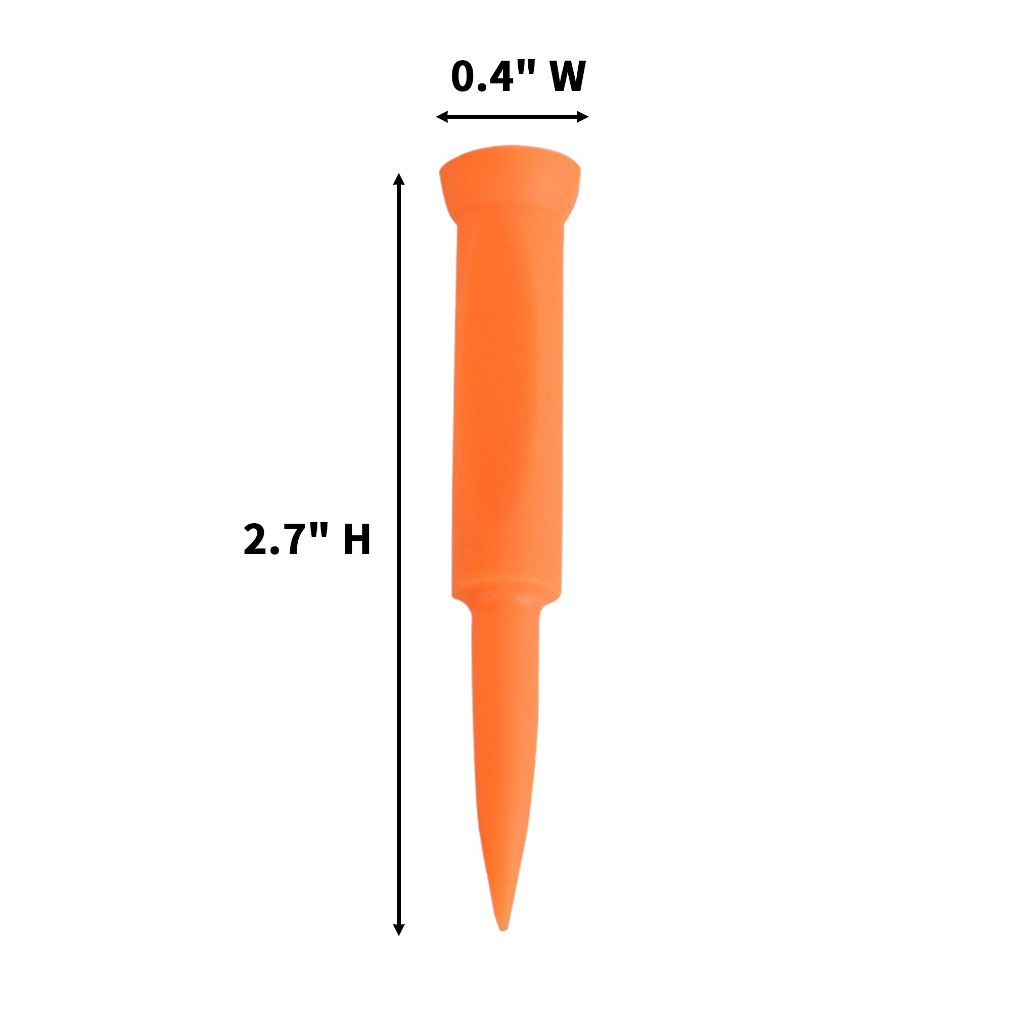 Plastic Step Down Golf Support 2.7" Height x 0.4" Width 2