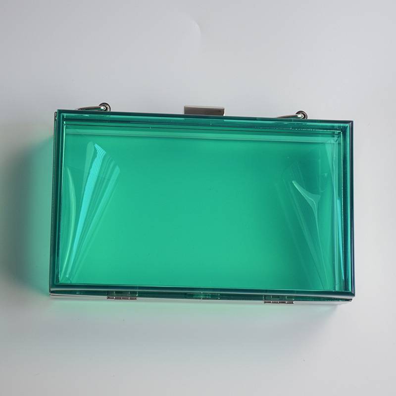 Women's Clear Wallet Acrylic Handbag Messenger Bag 10