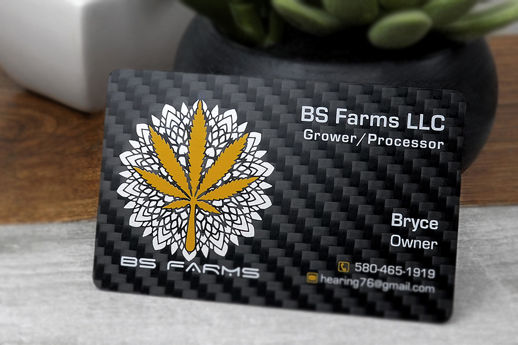 Carbon Fiber Business Cards, custom desk accessory with logo imprint 9