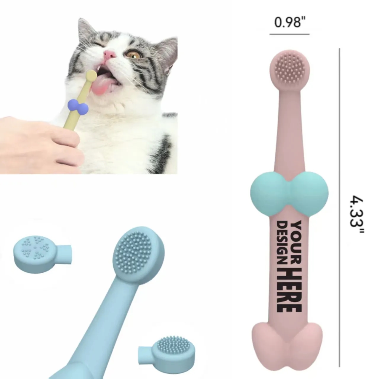 Silicone Pet Toothbrush 3