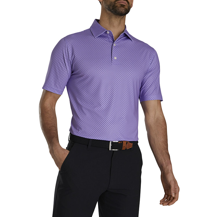 FootJoy Dot Geo Print Lisle Polo 7