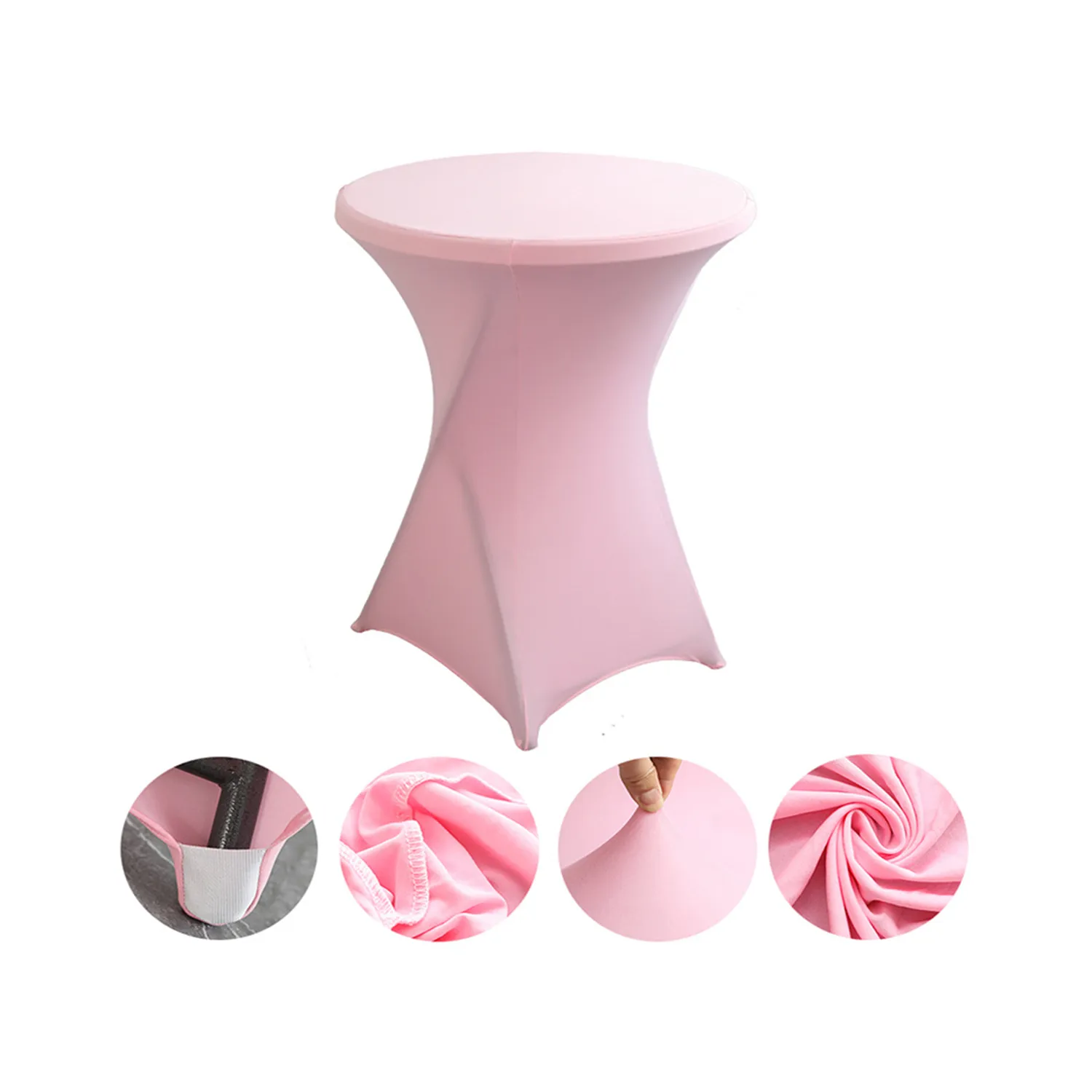 Contour Stretch Round Table Cover (23.6" x 43.3") 5