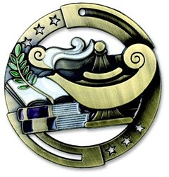 Lamp M3XL Die Cast Medal - 2-3/4" 1
