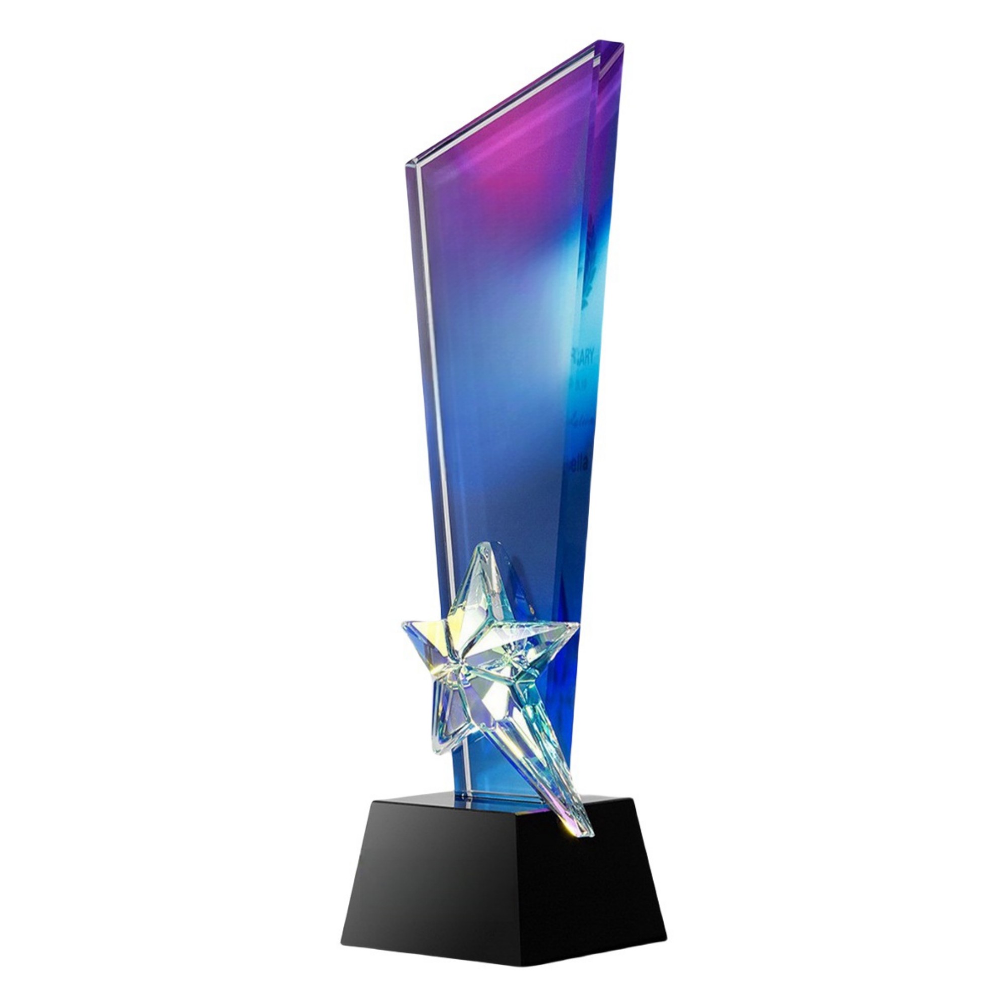 Colorful Star Crystal Trophy 4