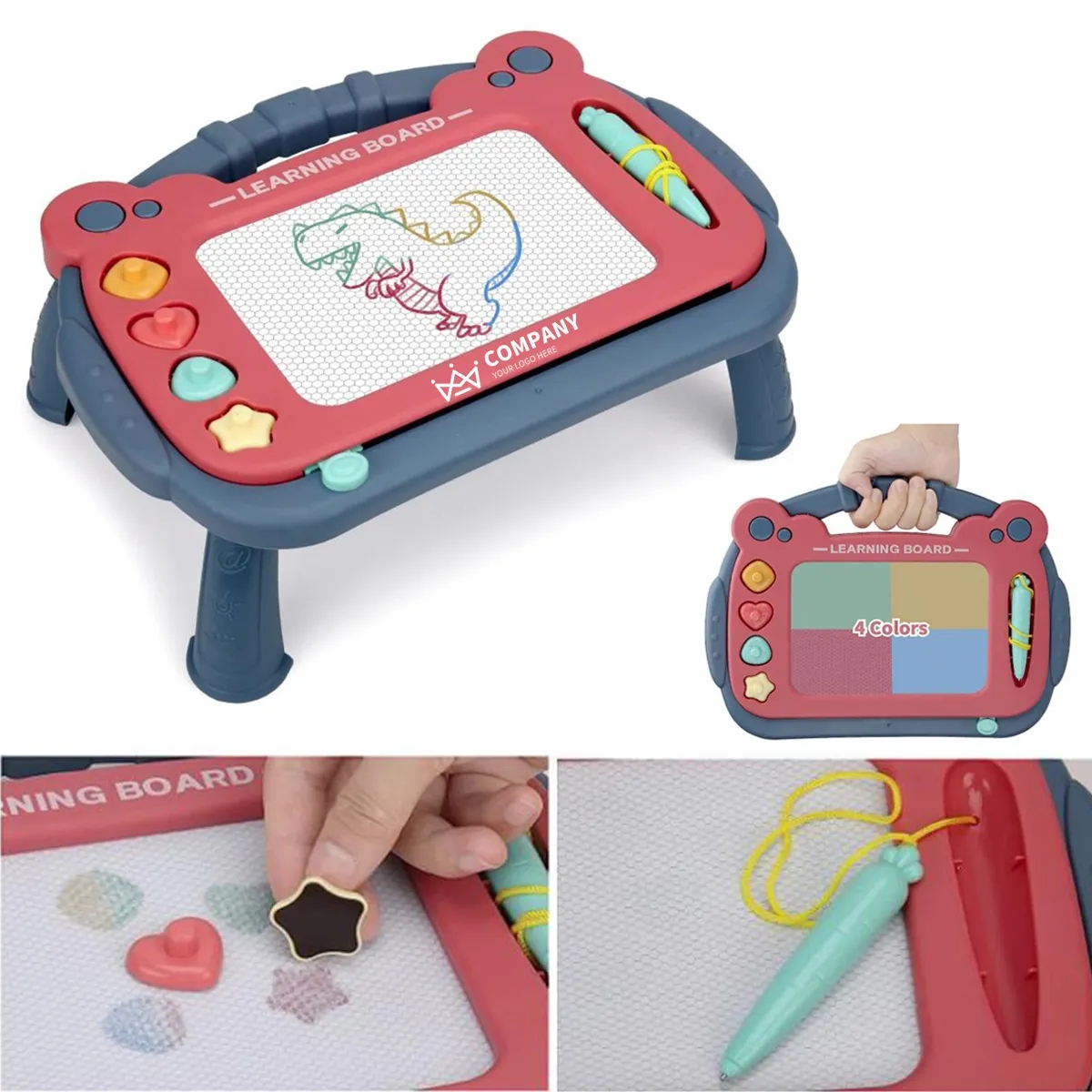 Magnetic Drawing Board, Color Erasable Doodle Writing Pad 2