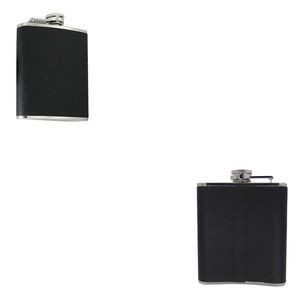 5oz PU Leather Stainless Steel Flask With Tightly Sealed Cap, custom water bottle with logo imprint 3