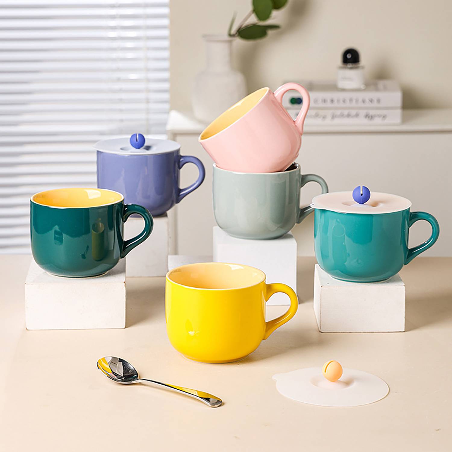 20oz Large Capacity Ceramic Mug w/ Handle 10