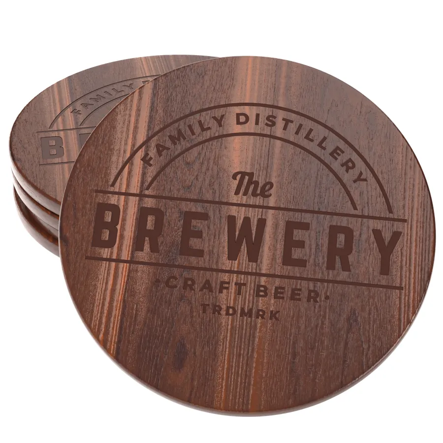Custom Handmade Walnut Coasters 2