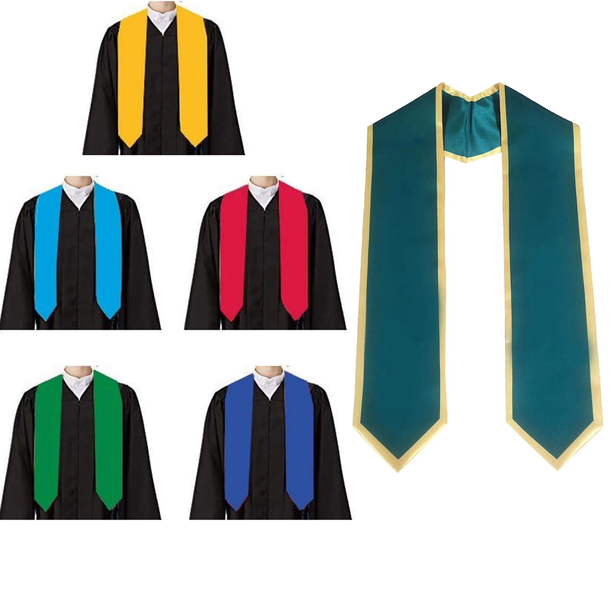 Satin Unisex Graduation Clothing Sash Honor Stole 2