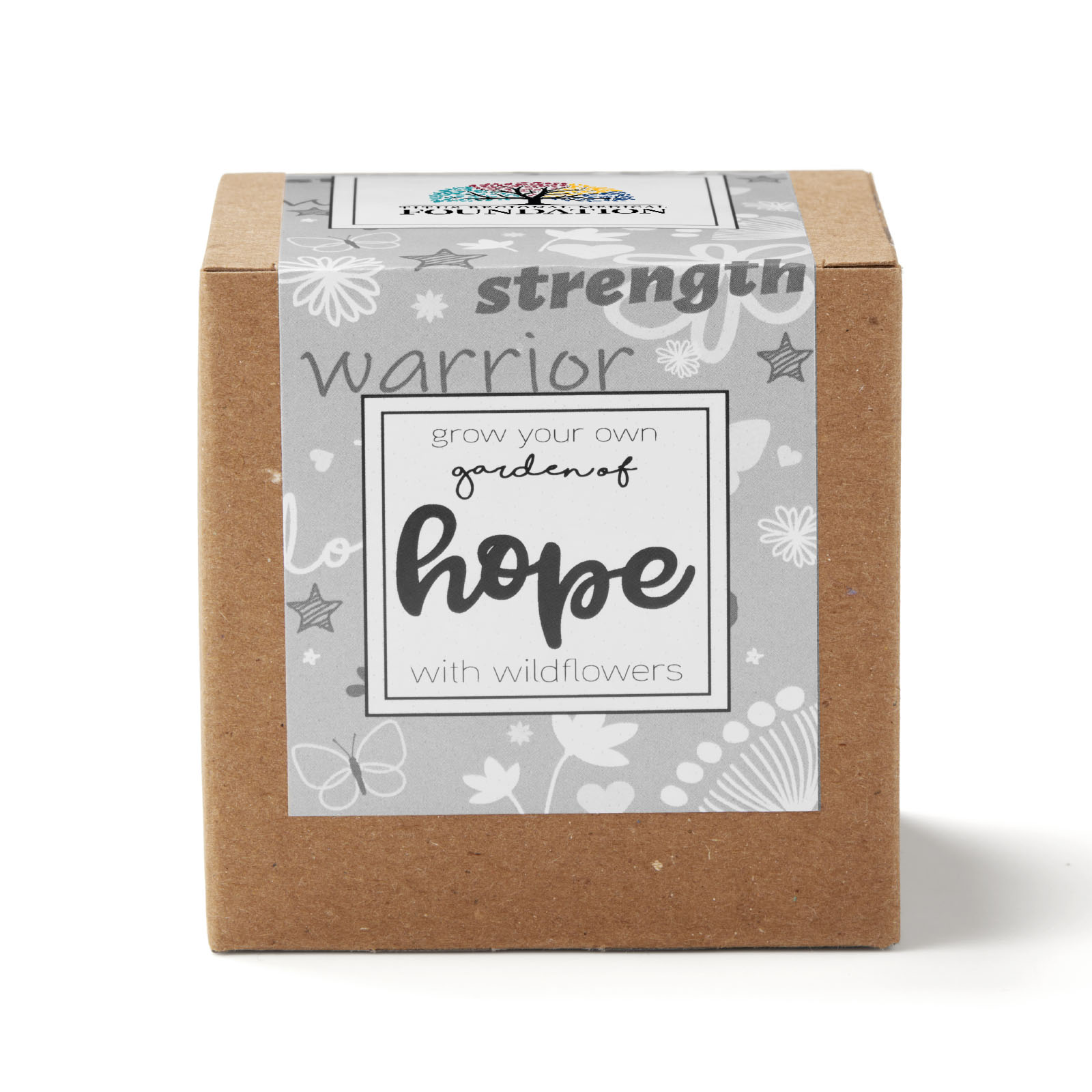Gray Garden of Hope Planter in Kraft Gift Box 3
