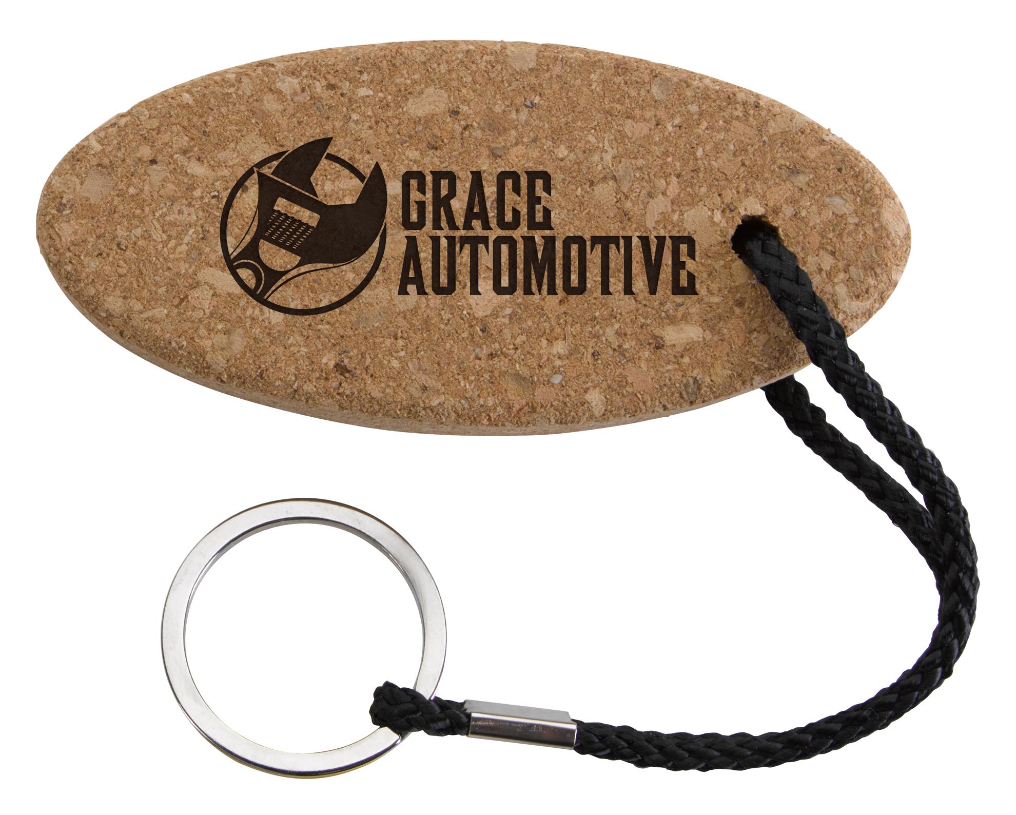 Buoy Oval Cork Keychain 2