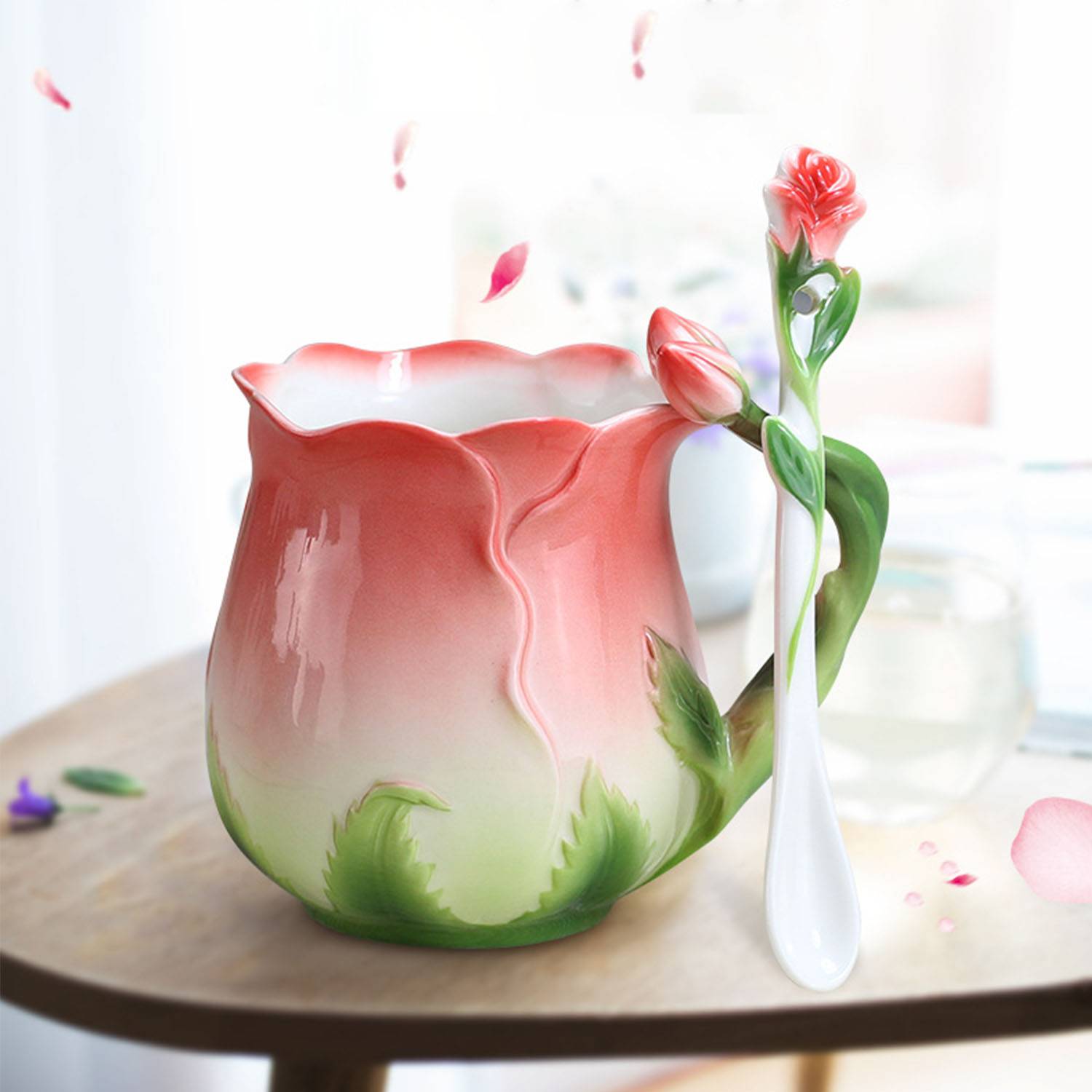 Creative Rose ceramic mug 4
