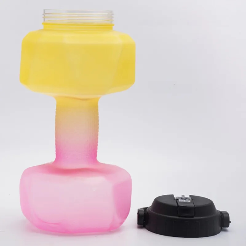 Dumbbell Water Bottle 2.6L Large Capacity 3