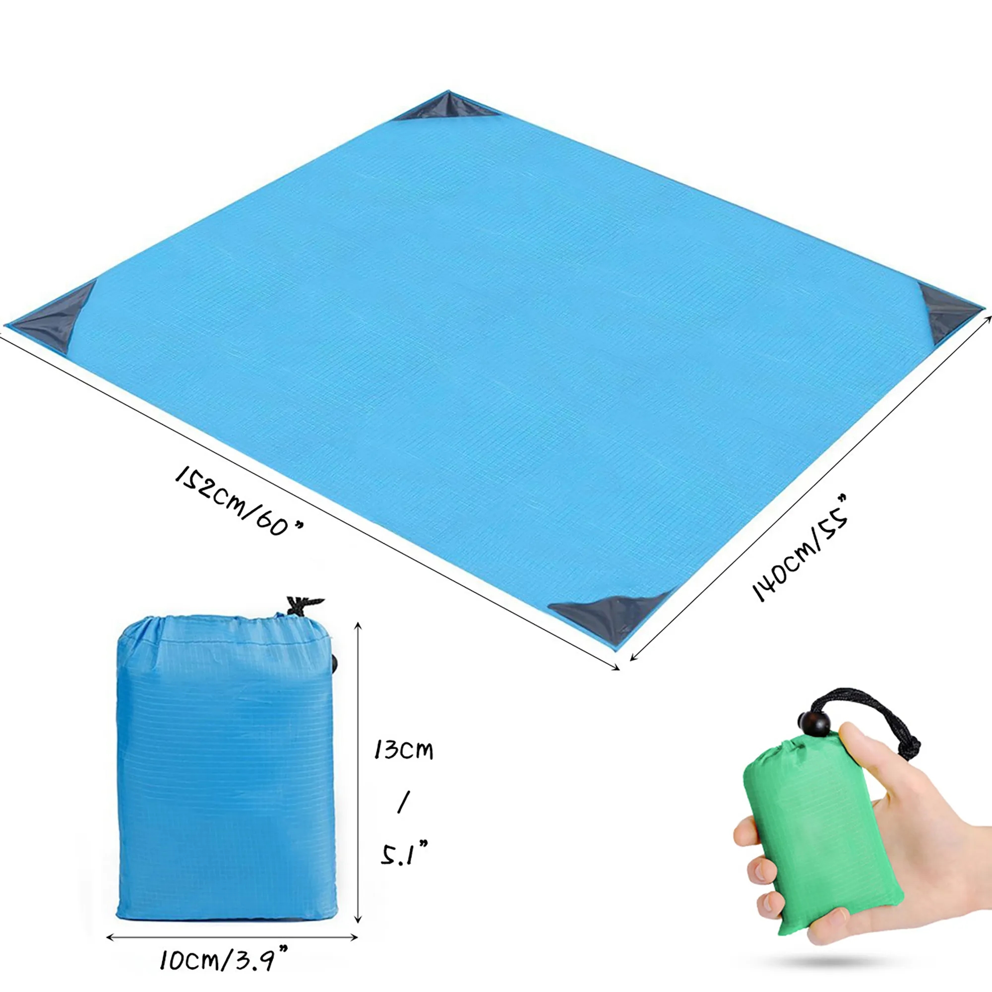 Portable Beach/ Picnic Blanket With Waterproof 2