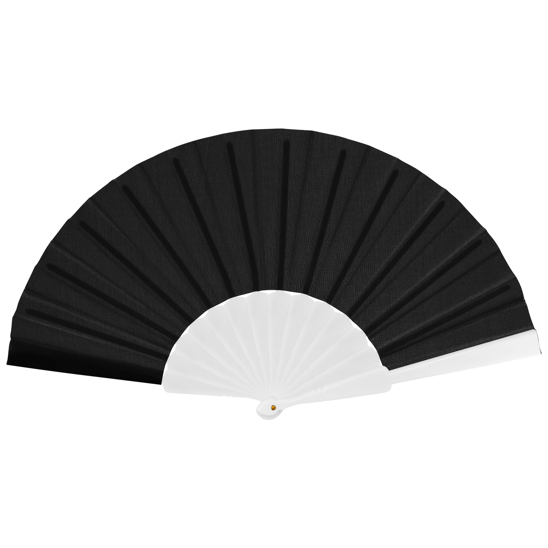 Full-color Folding Polyester Fans With Plastic Handle 12