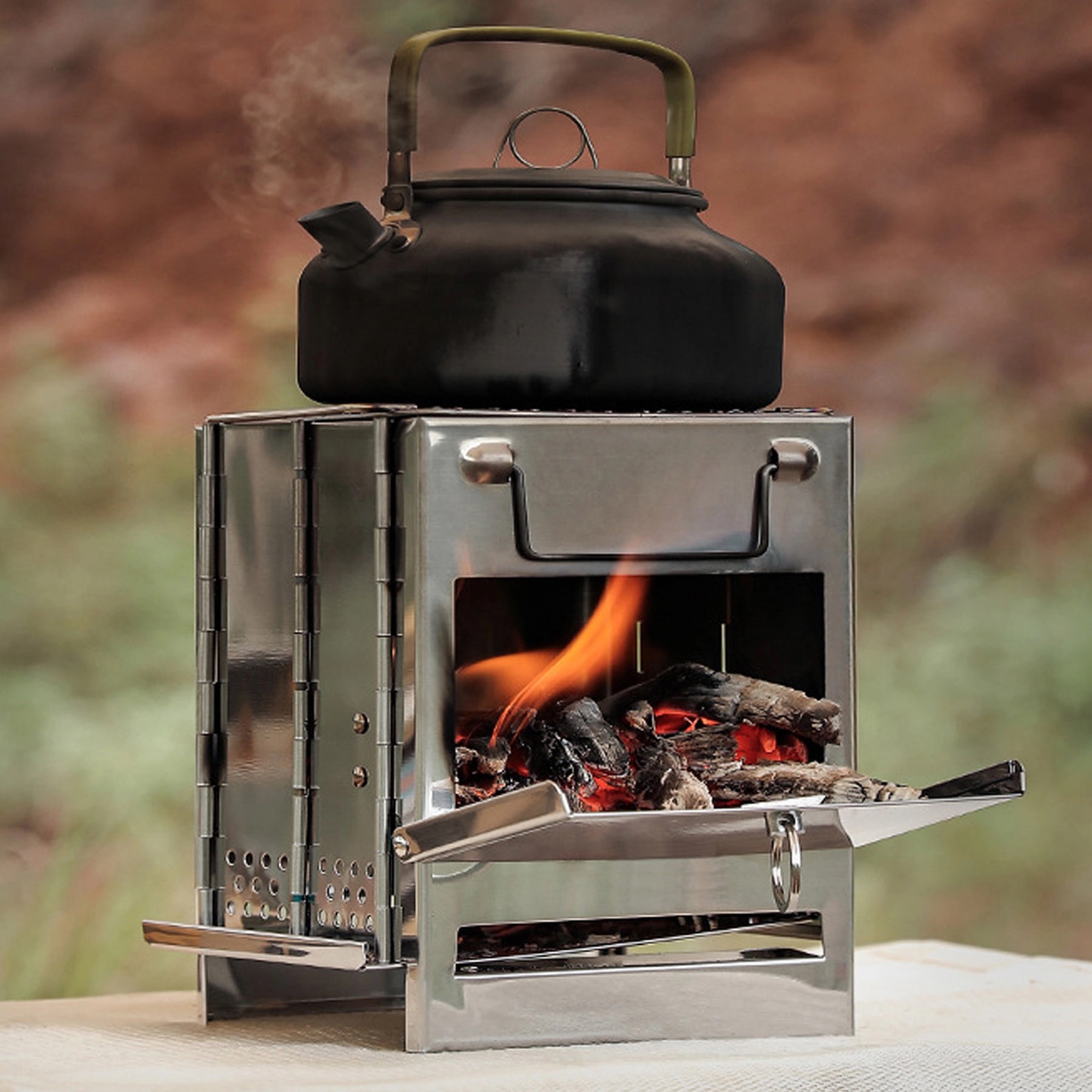 Collapsible Portable Camping BBQ Grill 2