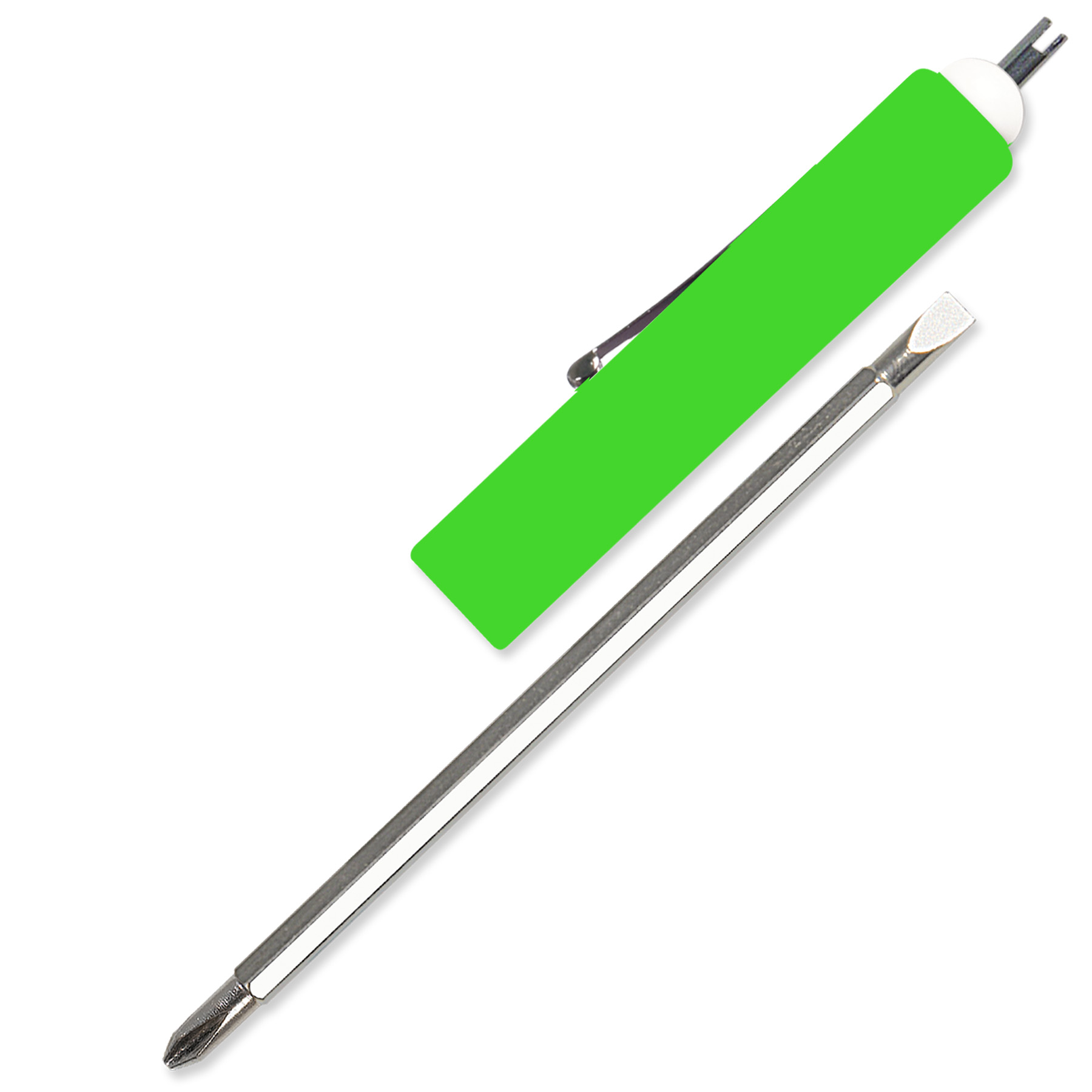 Jumbo Pocket Screwdriver Reversible Flat Blade + Valve Stem 49