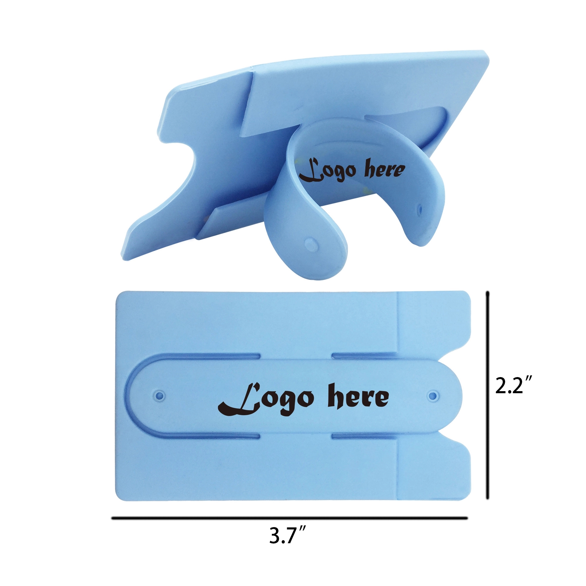 Silicone Phone Card Holder with Phone Stand 2