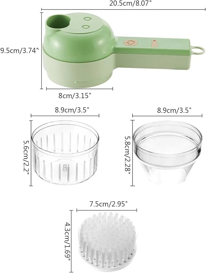 New 4 in 1 Electric Vegetable Cutter 2
