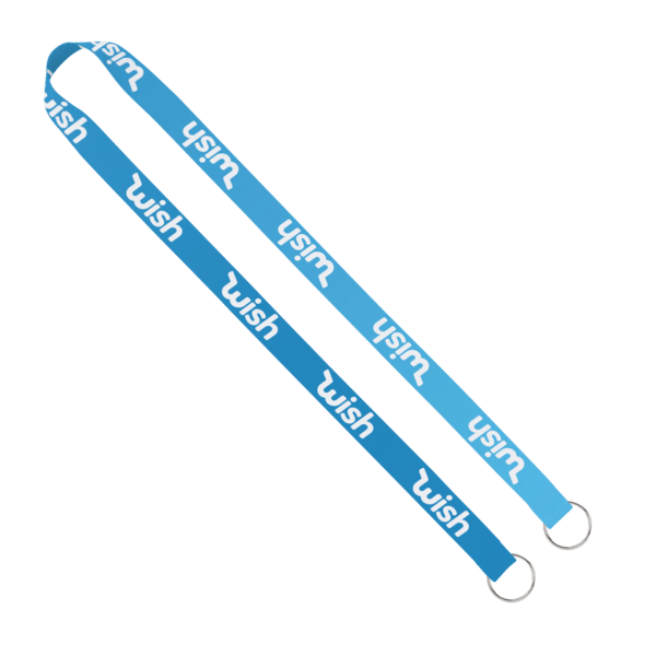 IMPORT Rush 3/4" Dye-Sublimated Double-Ended Lanyard with Dual Sewn Silver Metal Split-Ring 8
