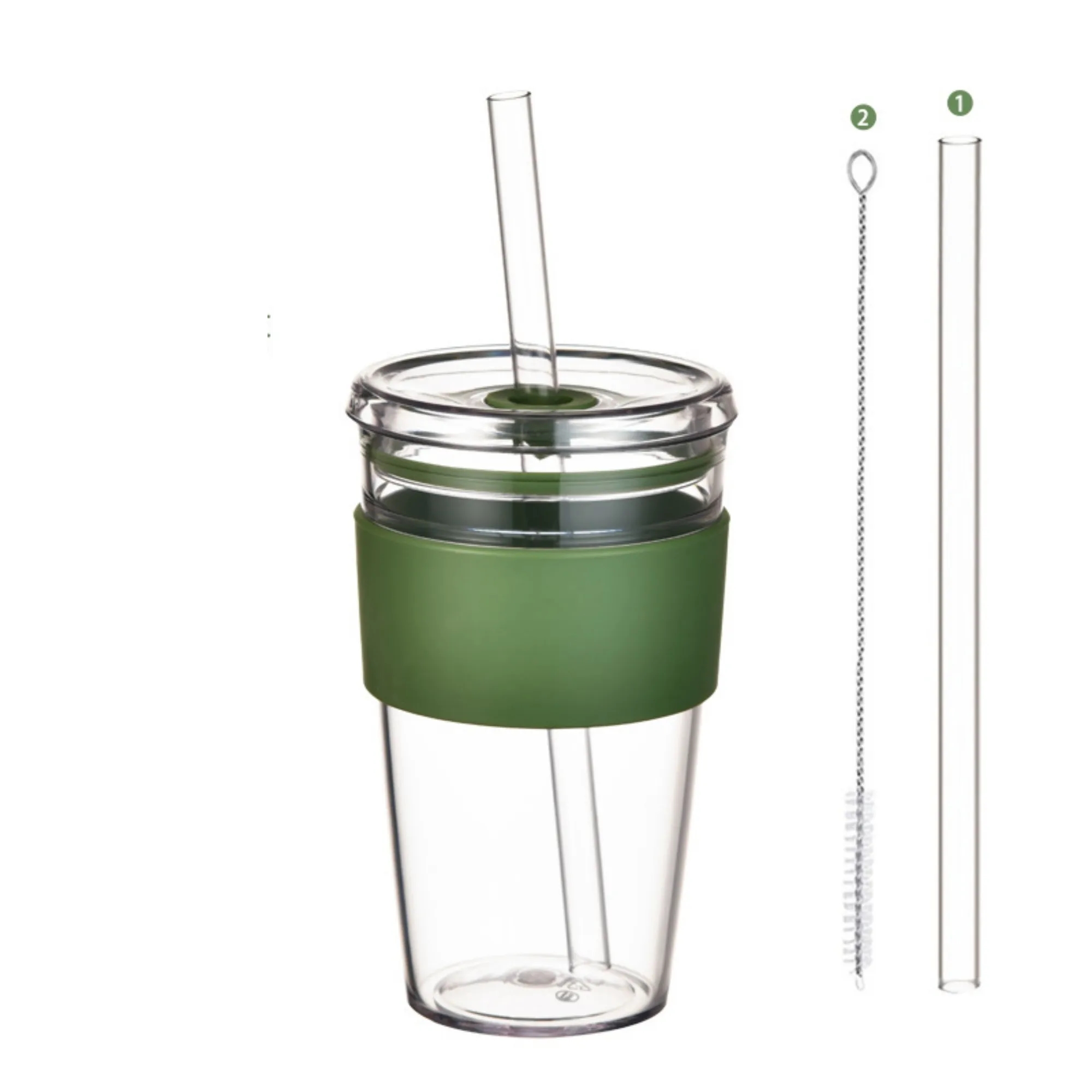 Tritan Sleeve Straw Water Cup 10
