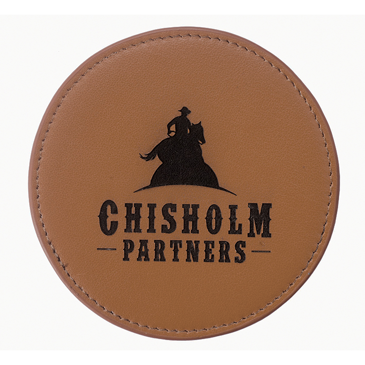 Genuine Leather Single Coaster