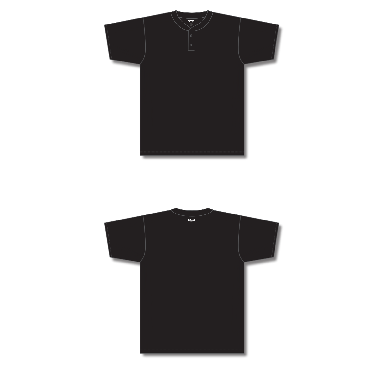 Two Button Baseball Jerseys BA1347-G01 2
