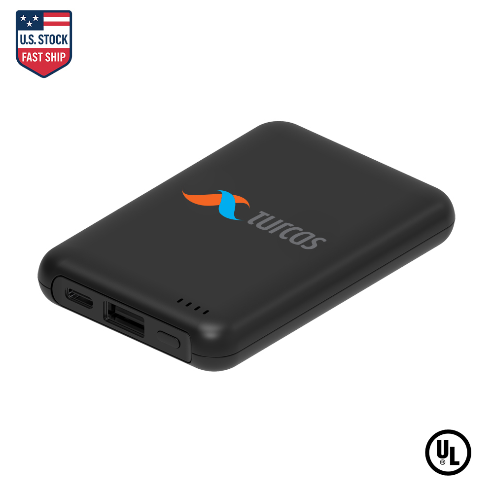 UL Certified Dual Port 5000mAh Power Bank Compact 2