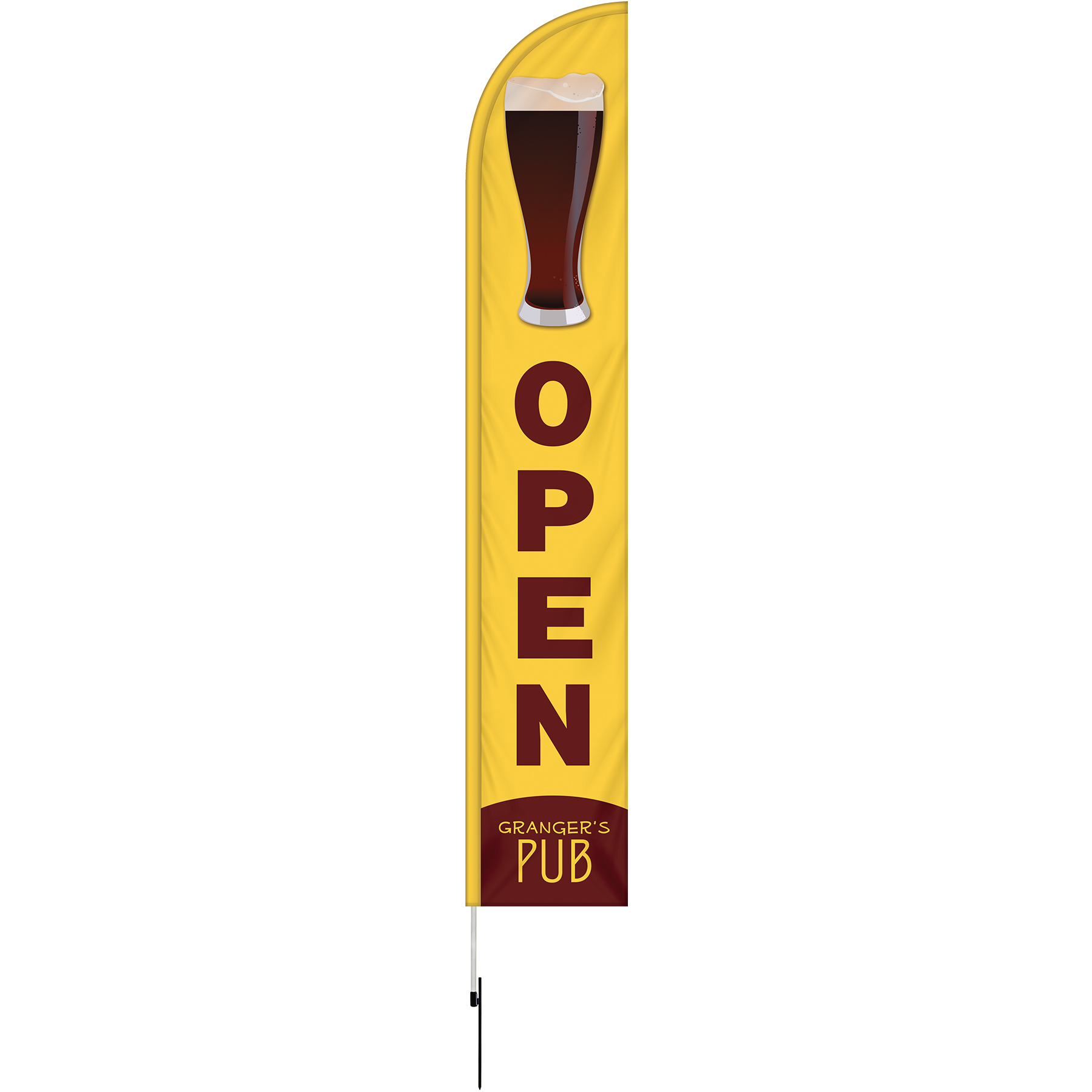 12' Double Sided Portable Half Drop Banner w/ Hardware Set 5