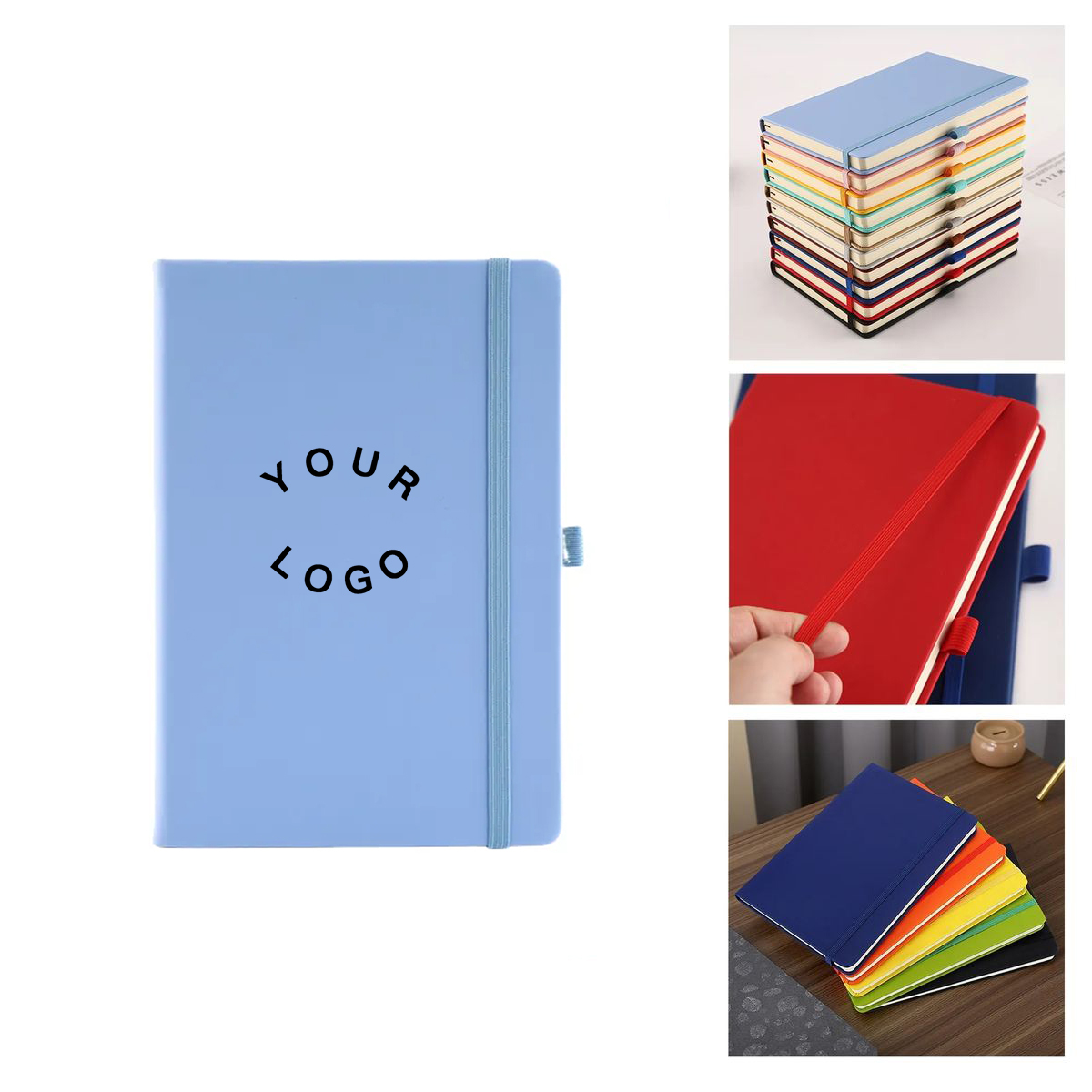 A5 PU Notebook With Bookmark And Writing Pen 2