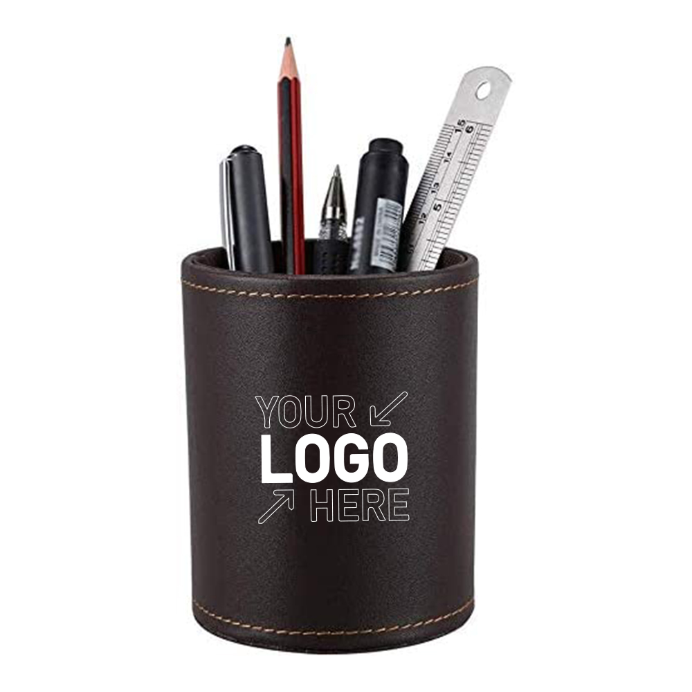 Leather Round Pen Holder 1