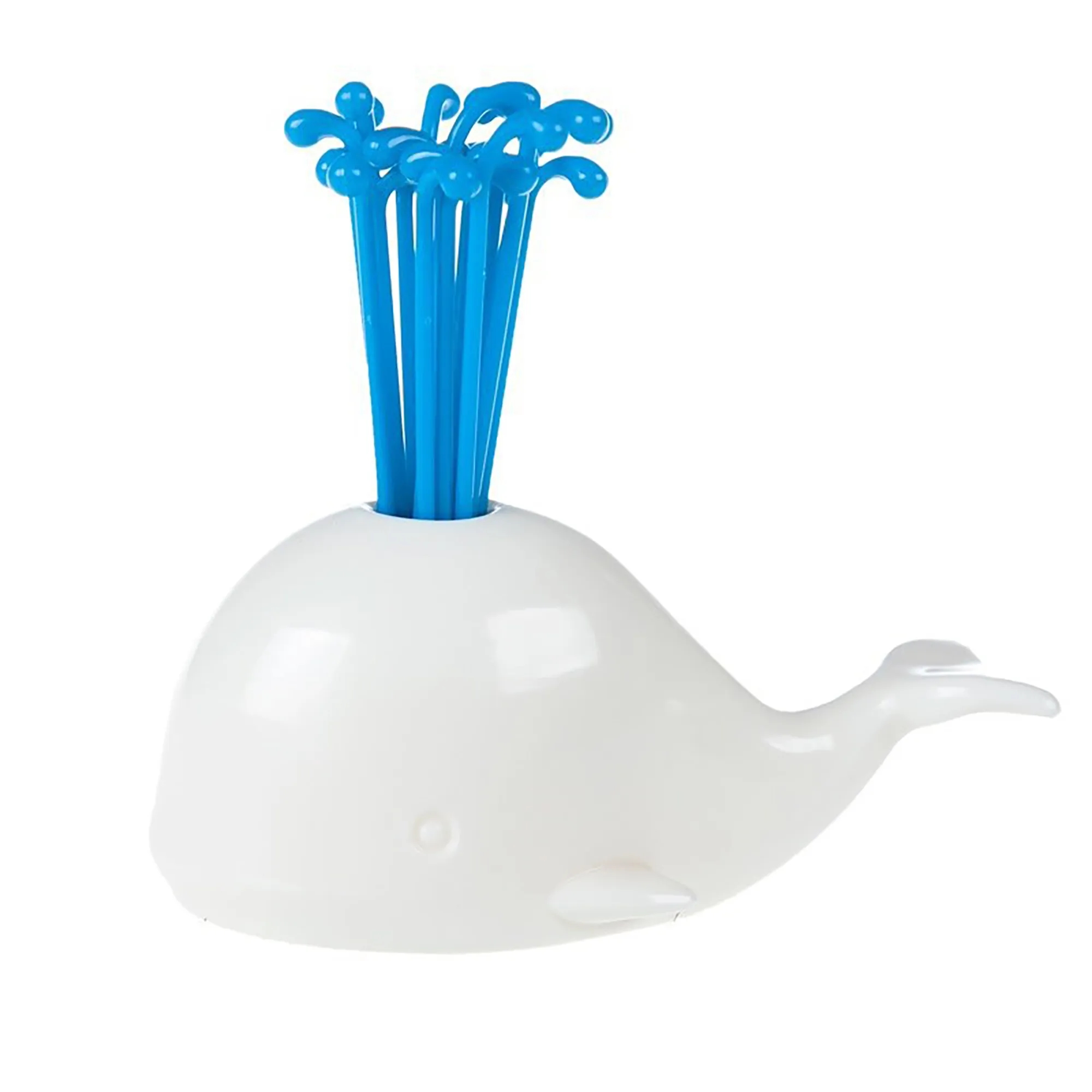 ABS Whale-Shaped Fruit Fork Set 4
