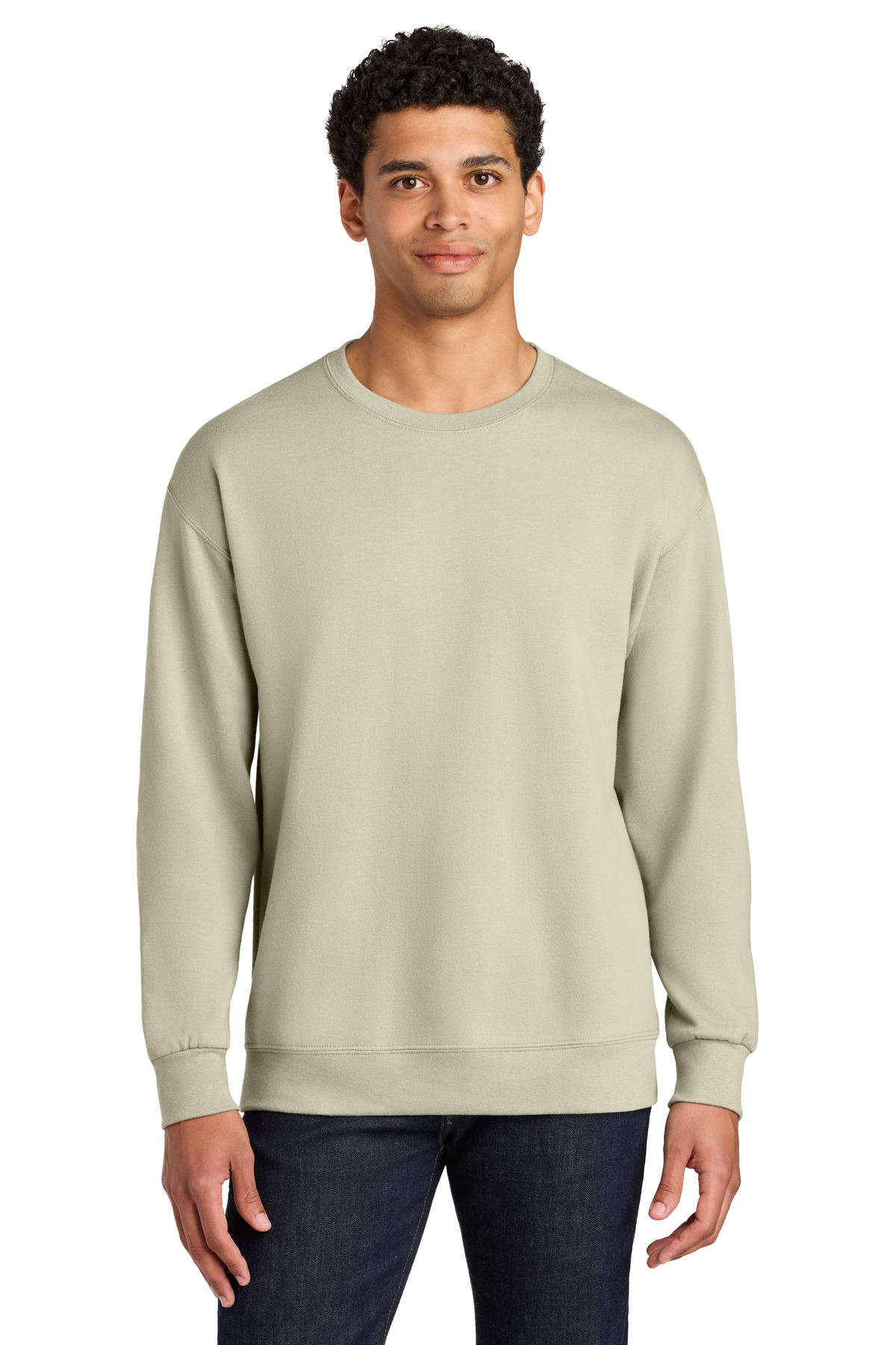 Jerzees Ultimate Unisex CVC Ring Spun Crewneck Sweatshirt IC48M 56